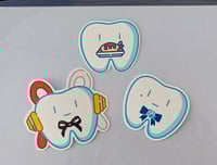 Image 1 of Ado Hachan Waterproof Vinyl Sticker (Set of 3)