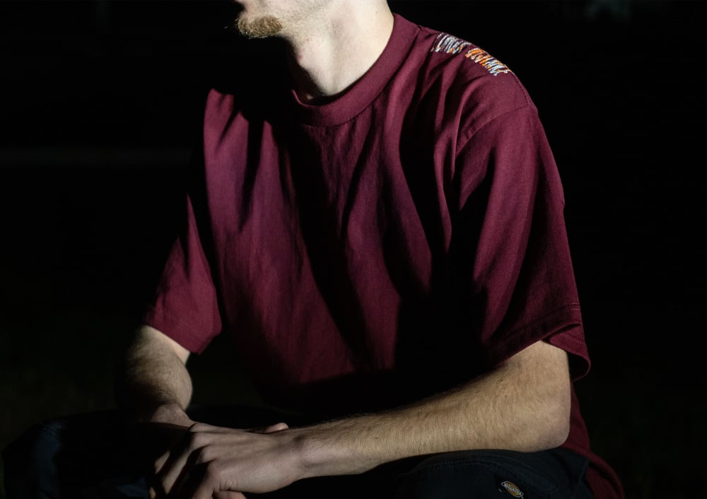 Image of Tee shirt LONGUE DISTANCE bordeaux