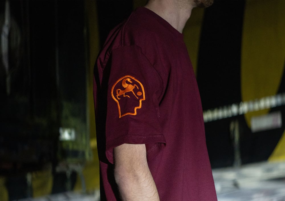 Image of Tee shirt LONGUE DISTANCE bordeaux