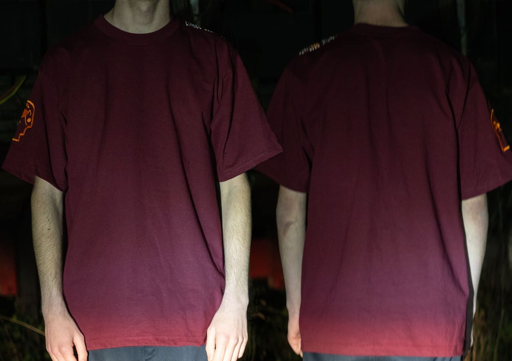 Image of Tee shirt LONGUE DISTANCE bordeaux