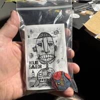 Image 1 of Kevin Seconds - Tiny Free Verse Owls / 3-Piece Micro Art Set & Zine Series, Vol. 2 / #3 of 65