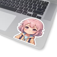 Image 4 of Chibi Sad Girl Sticker — Cute Anime Laptop Decal