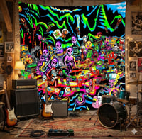  The Grapeful Dead Band Tapestry 59in x 79in 