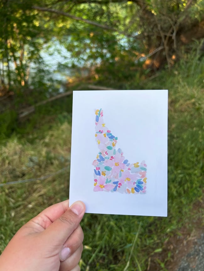 Pink Idaho Notecards- Set of 6