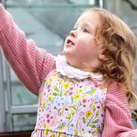 Image 5 of Pink floral blue tit - PRE-ORDER - BABY/CHILDRENS CLOTHING.