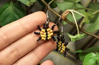 Image 2 of Yellow beetle earrings