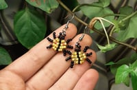 Image 4 of Yellow beetle earrings