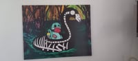 Image 2 of Swamp Zombie Ducky 16 x 20 Art Canvas 