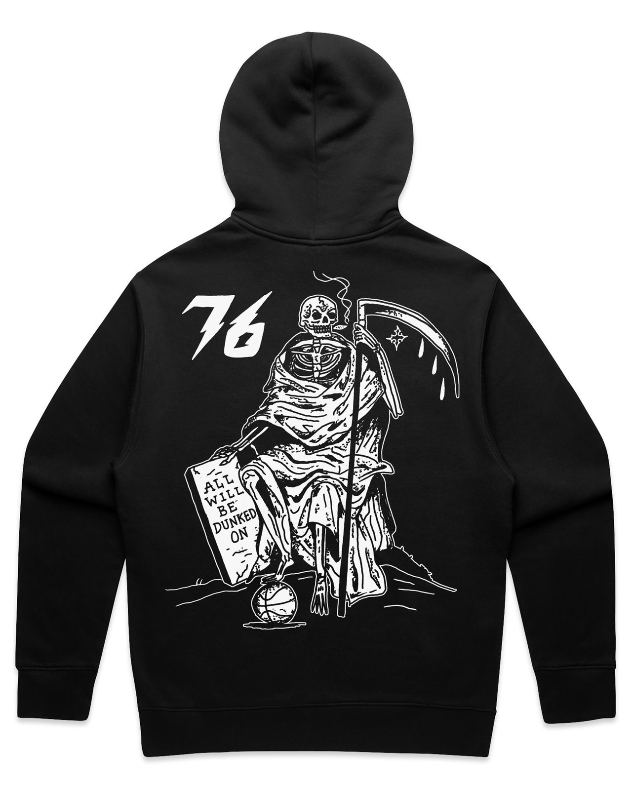 76 HOODIE BLACK | HEAVYSLIME