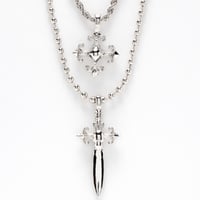 Timeless Pendant Necklace Set - Silver-Tone