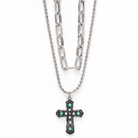 Wild One Pendant Necklace Set - Silver-Tone