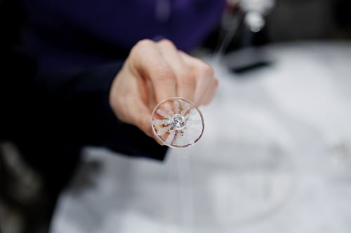 Image of "Heart full of joy" silver ring with rock crystal  · CUM LAETISSIMA RERUM  ·