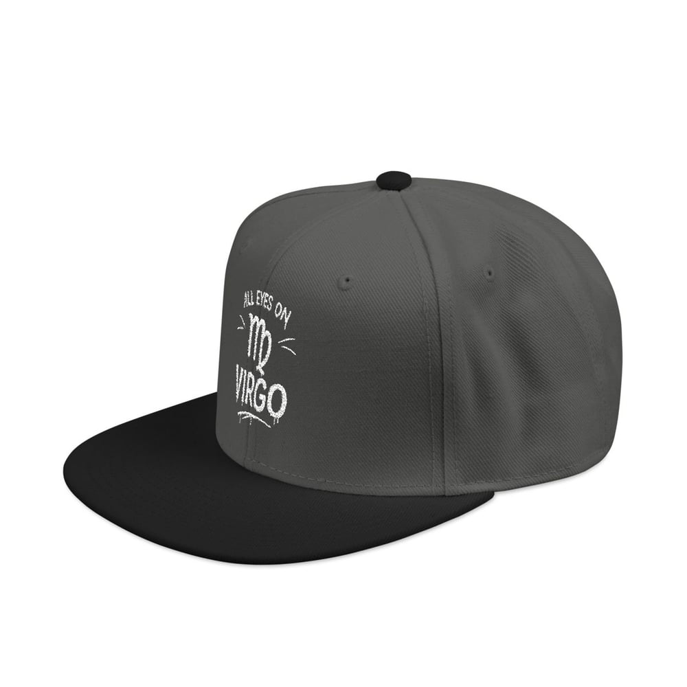 Image of Snapback Hat — White Distressed 'Dr' Embroidered Streetwear Cap