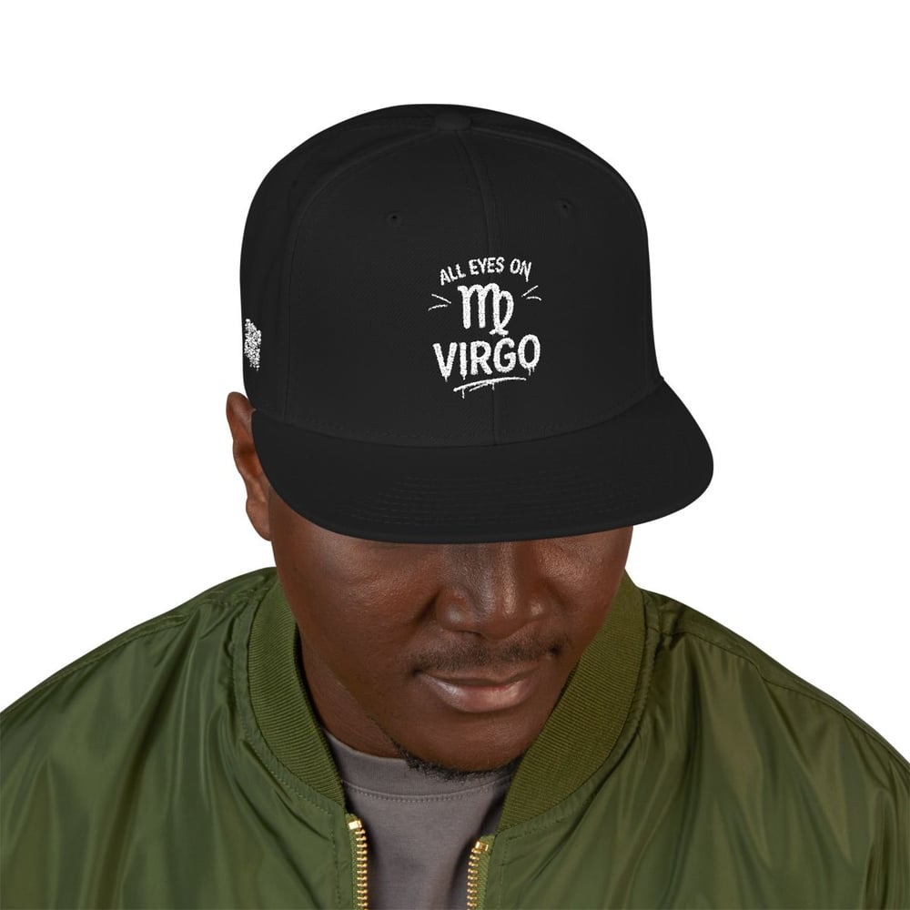 Image of Snapback Hat — White Distressed 'Dr' Embroidered Streetwear Cap