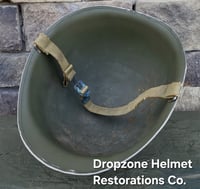 Image 10 of WWII 3rd Infantry Division. M-1 fixed bale type Helmet.