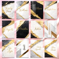 Image 3 of Planner Dashboard Cover - Elegant Black and Gold