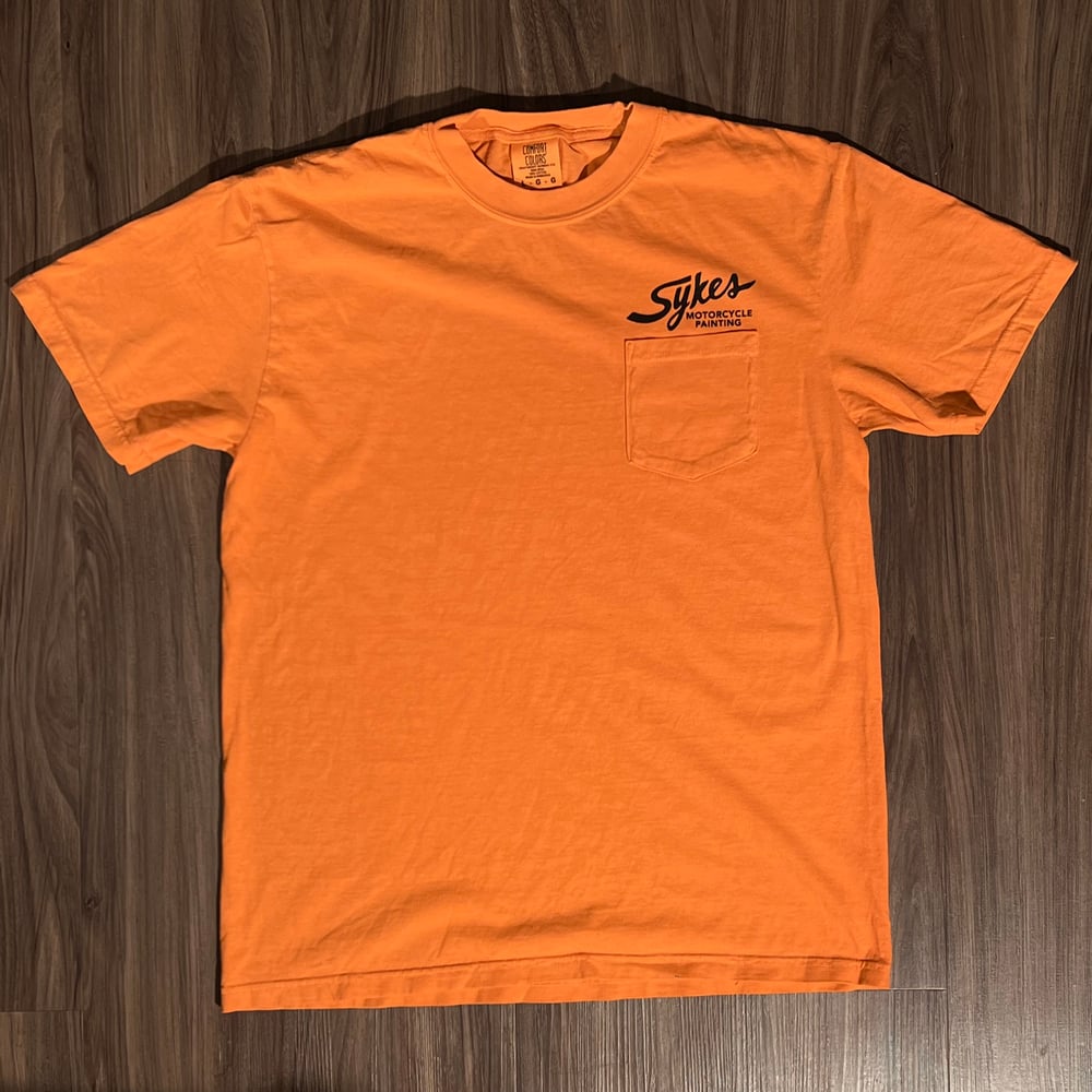 Image of Motorcycle Pocket Tee Orange 