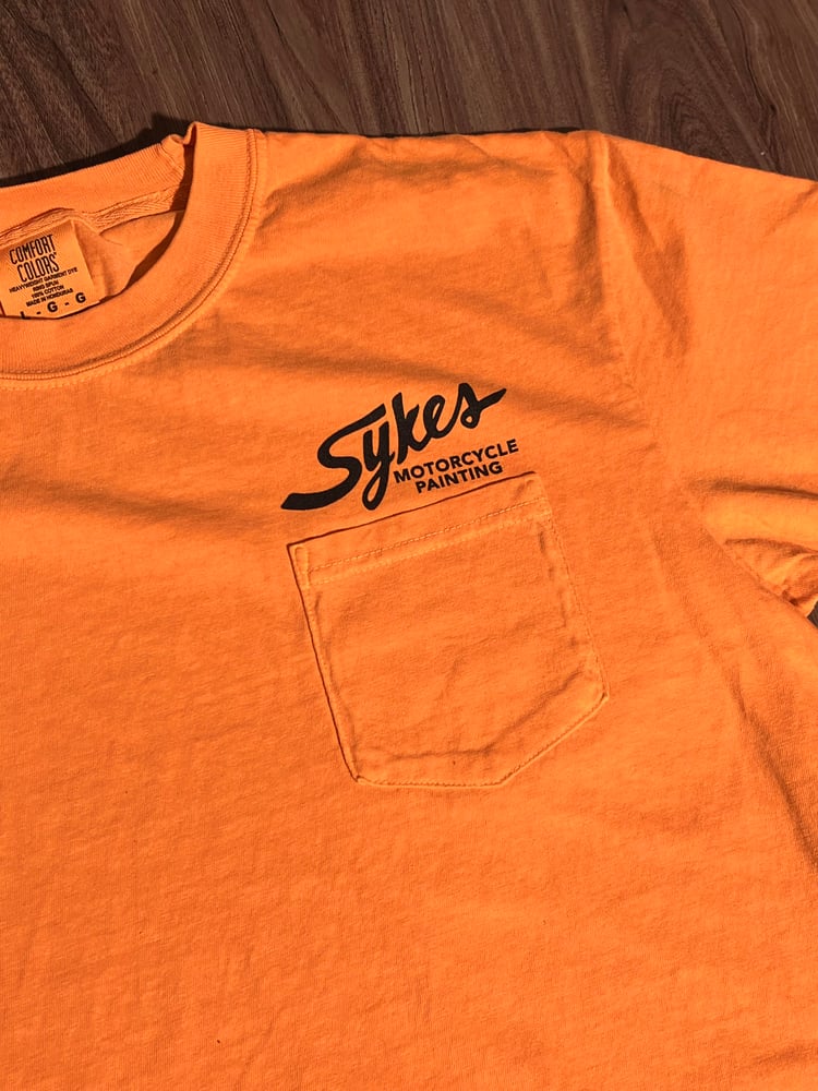 Image of Motorcycle Pocket Tee Orange 