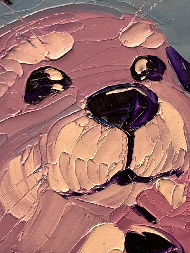 “Otterly in Love with You” - 11”x14” oil on canvas ready to ship TODAY! 