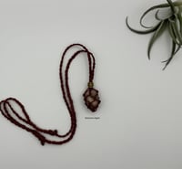 Image 1 of Macrame Necklace - Rust