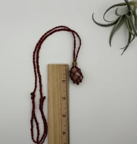 Image 2 of Macrame Necklace - Rust