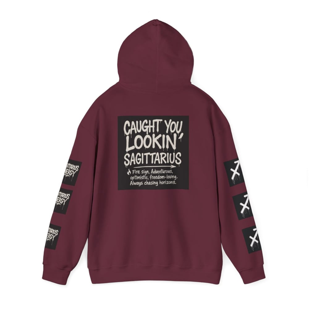 Image of Sagittarius Zodiac Hoodie — "All Eyes on Sagittarius" Astrological Hoodie