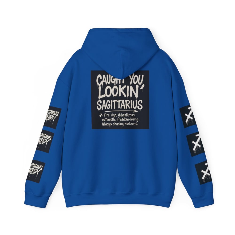 Image of Sagittarius Zodiac Hoodie — "All Eyes on Sagittarius" Astrological Hoodie
