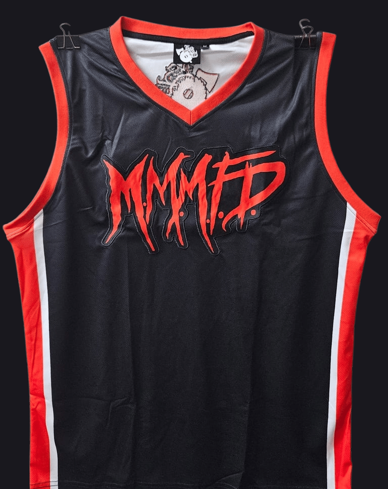 Image of M.M.M.F.D  : 2025 RED LOGO BASKETBALL JERSEY 