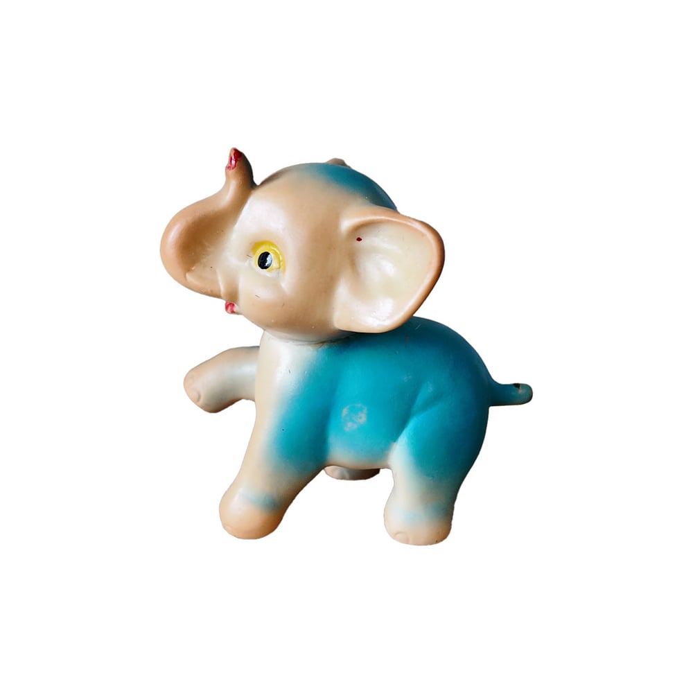 Image of Vintage Rubber Elephant Squeak Toy