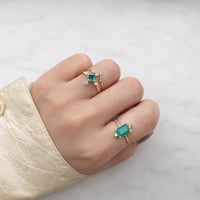 Image 3 of Sparkling Emerald Ring