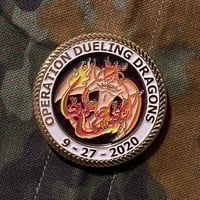 Image 1 of Operation Dueling Dragons Challenge Coin [Kiryu Coco / Hololive]