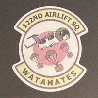 122nd Airlift Squadron - Watamates Sticker [Tsunomaki Watame / Hololive]