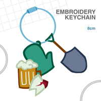 Embroidery Keychain 8cm