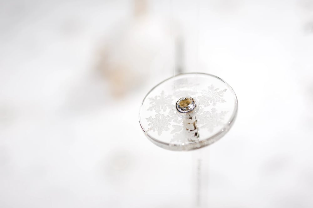 Image of "Your good fortune..." silver ring with rock crystal SUA CUIQUE FORTUNA IN MANU EST