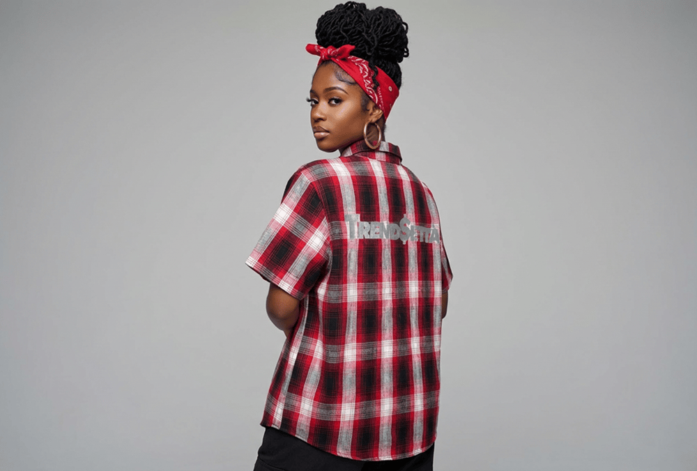 Image of T$C red Trend$etta flannel