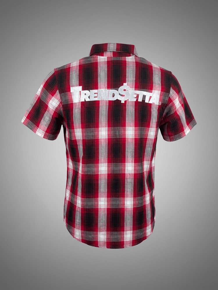 Image of T$C red Trend$etta flannel
