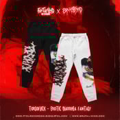 Image of *PREORDER* Officially Licensed Torsofuck "Erotic Diarrhea Fantasy" BLACK/WHITE Sweatpants!!