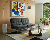 Image 2 of Banquette gris anthracite années 70 