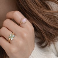 Image 4 of Victorian Pink Opal Ring