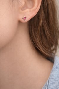 Image 2 of Liz Ruby Stud Earring