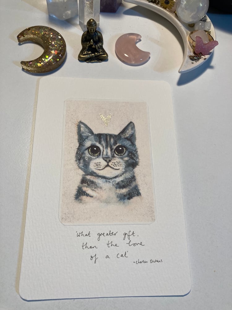 Image of Dickens Cat 🐈‍⬛ art print 