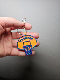 Image 1 of Custom 3D Printed Mini Basketball Hoop Keychain | Personalized Gift