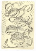 Image of  ORIGINAL SKETCH  TMNT GROUP SHOT
