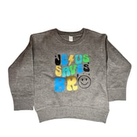 Jesus Saves Bro Crewneck Toddler Youth 