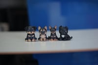 Image 1 of 3D Printed Dog Figurine, Puppy Keepsake. 2inch prints