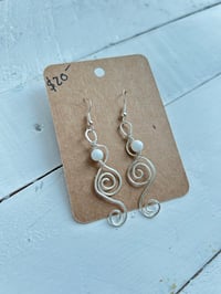 Image 2 of Silver swirls earrings 