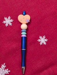 Orange heart pen 