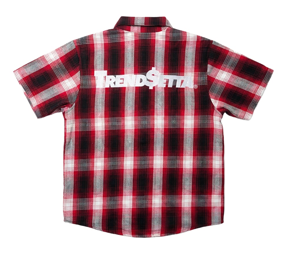 Image of T$C red Trend$etta flannel