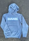 Blue BANE FULL PATCH LOGO Stitched hoodie