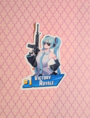 Image of Battle Royale Miku Sticker 4.0"